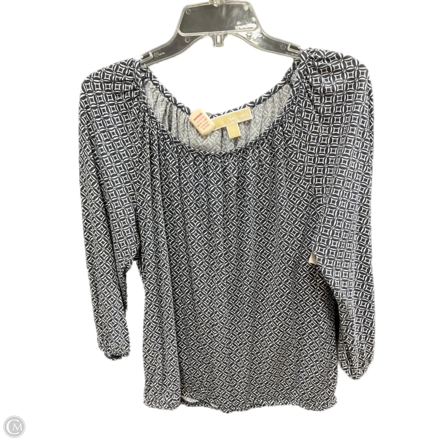 Top 3/4 Sleeve Basic By Michael By Michael Kors In Navy, Size: S