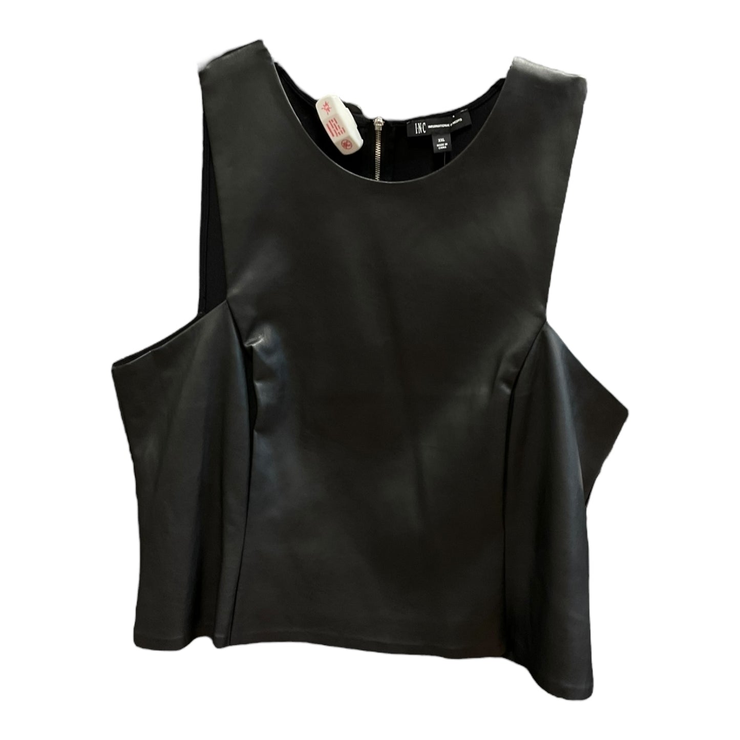 Top Sleeveless By Inc In Black, Size: 1x