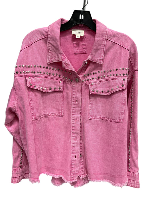 Jacket Denim By 143 Story In Pink, Size: S