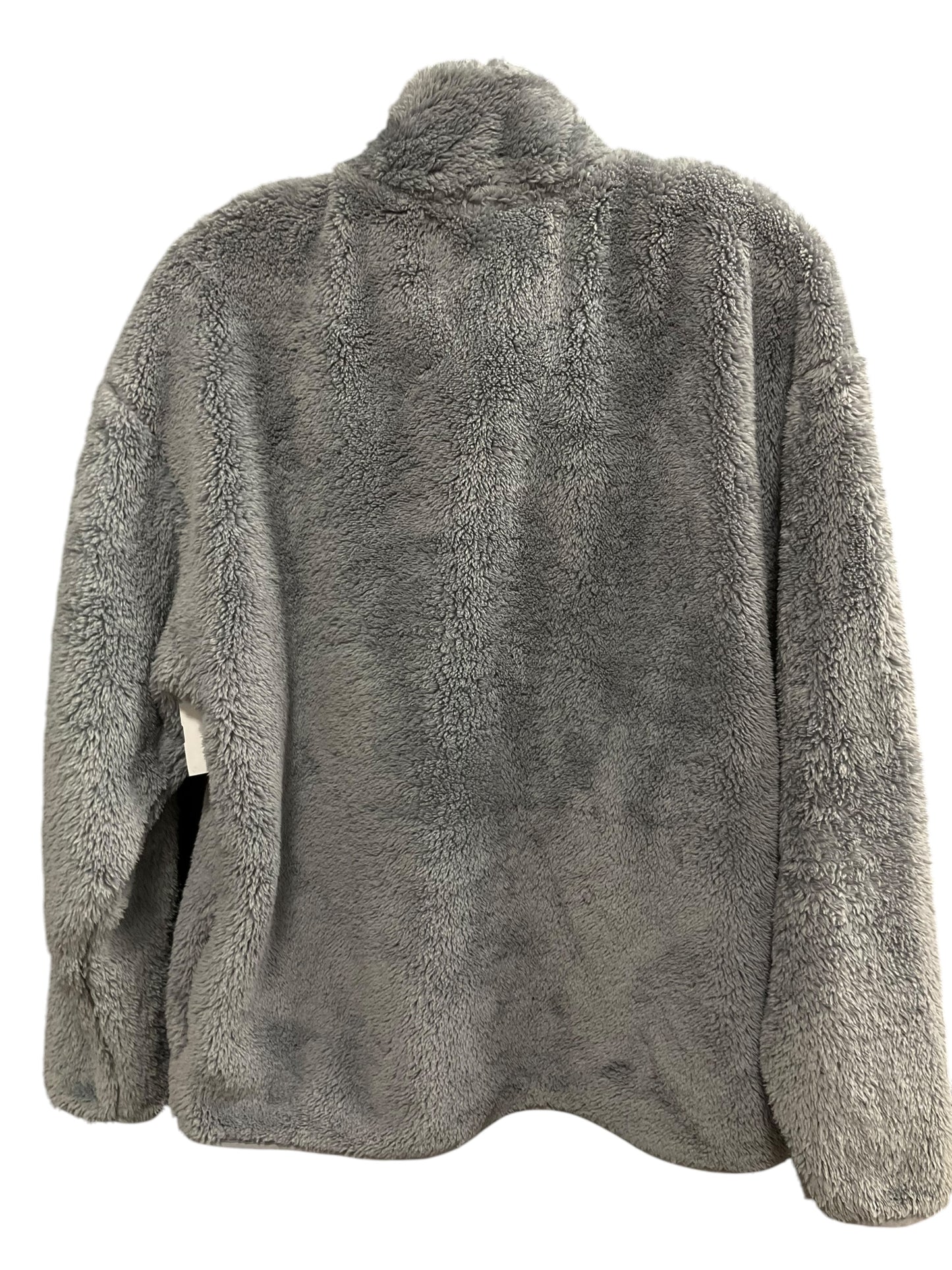 Jacket Fleece By Pink In Grey, Size: M