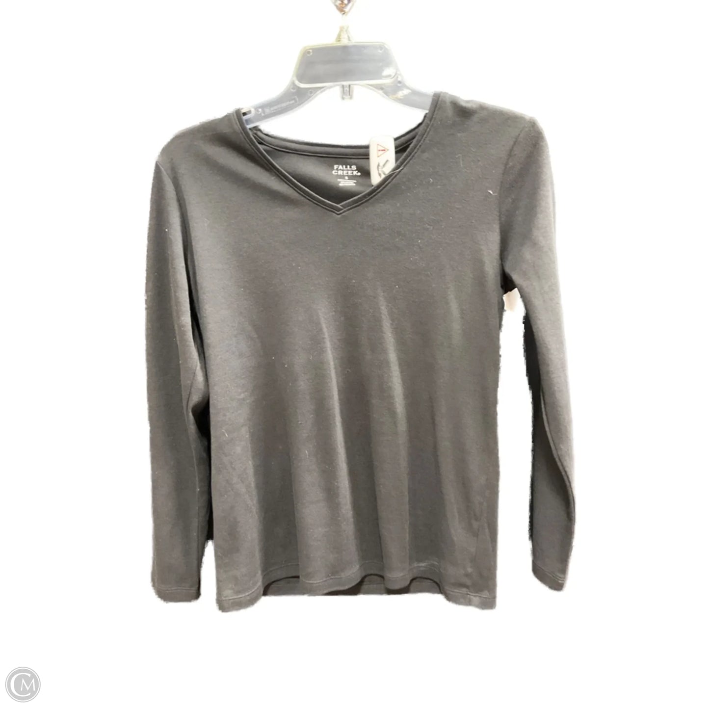 Top Long Sleeve Basic By Falls Creek In Black, Size: S