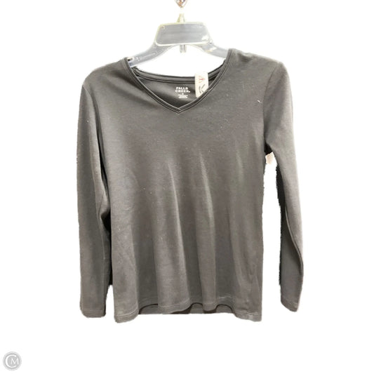 Top Long Sleeve Basic By Falls Creek In Black, Size: S