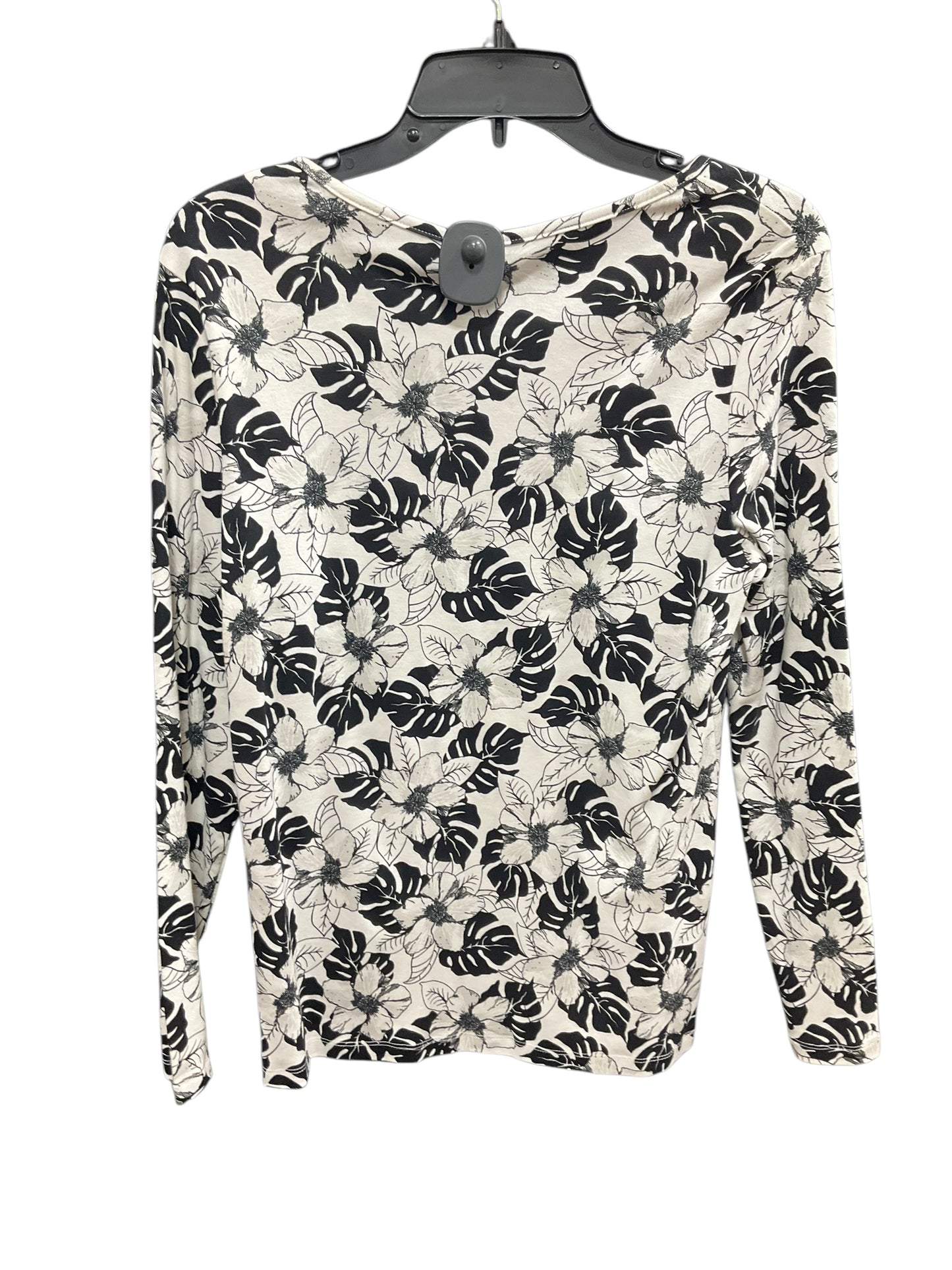 Top Long Sleeve Basic By White Stag In Black & White, Size: L