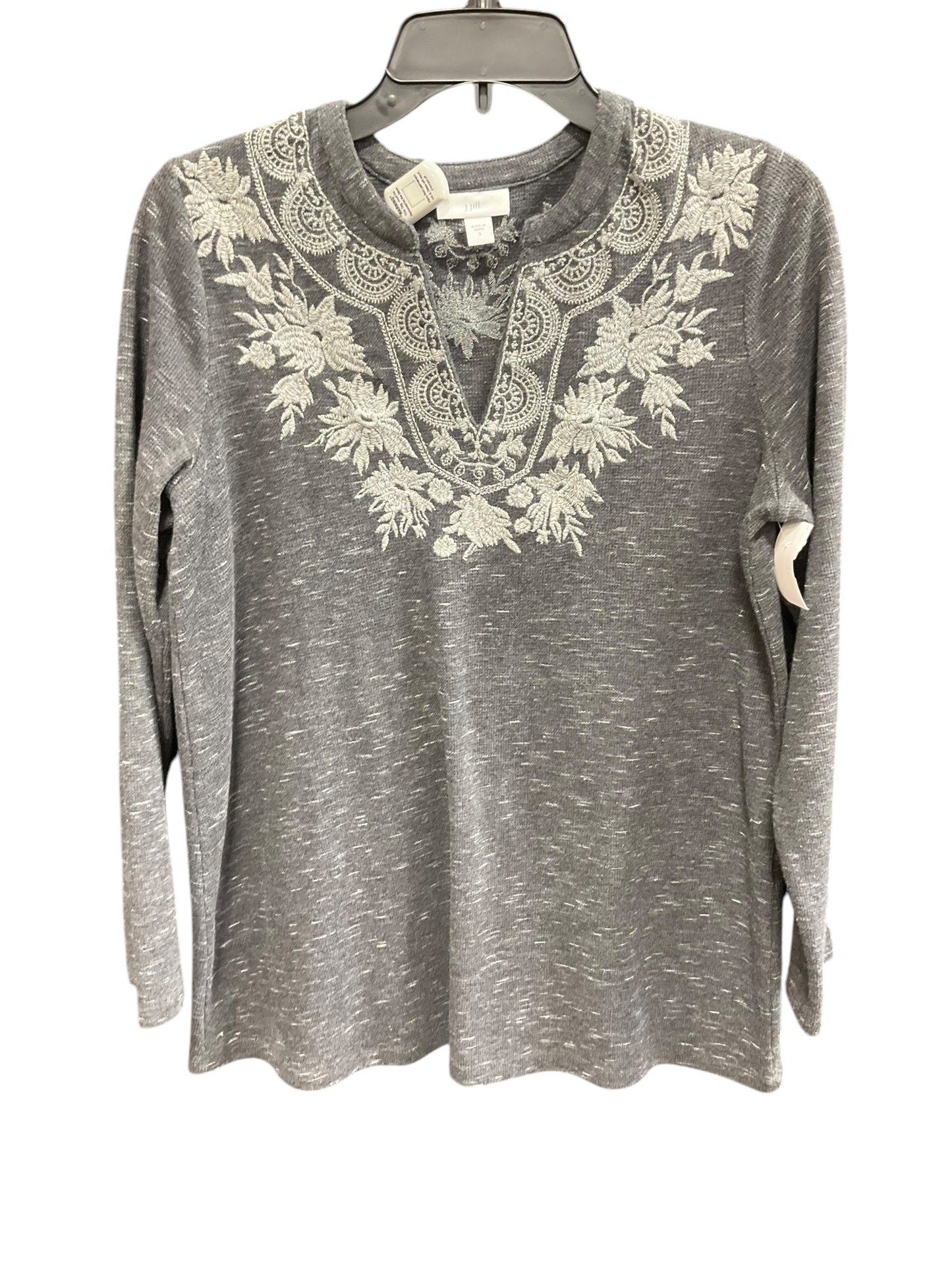 Top Long Sleeve By J. Jill In Grey, Size: Small
