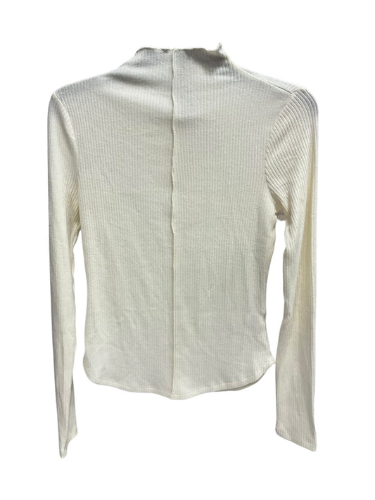 Top Long Sleeve Basic By Double Zero In Cream, Size: M