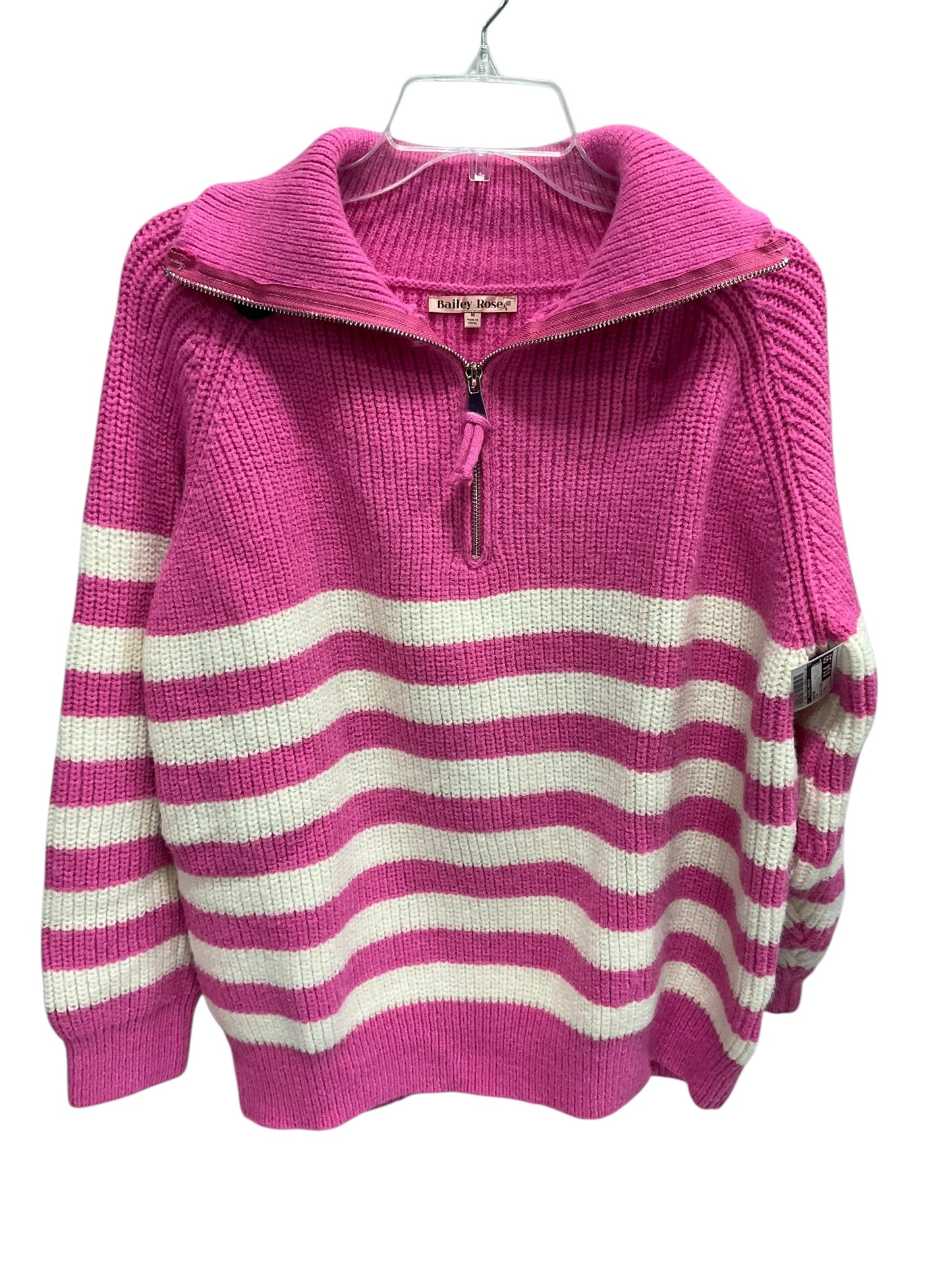 Sweater By Clothes Mentor In Pink, Size: M