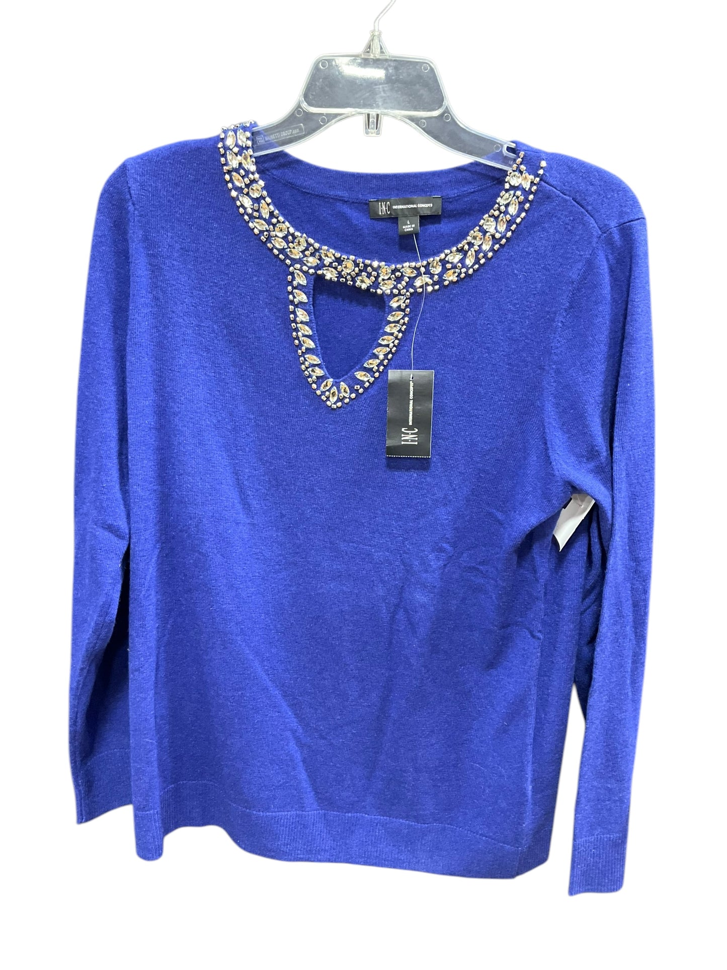 Sweater By Inc In Blue, Size: L