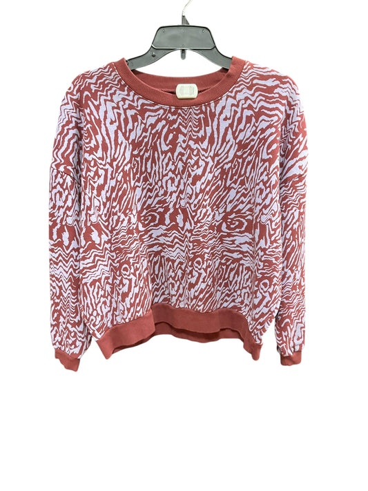 Top Long Sleeve By Madewell In Purple & Red, Size: M