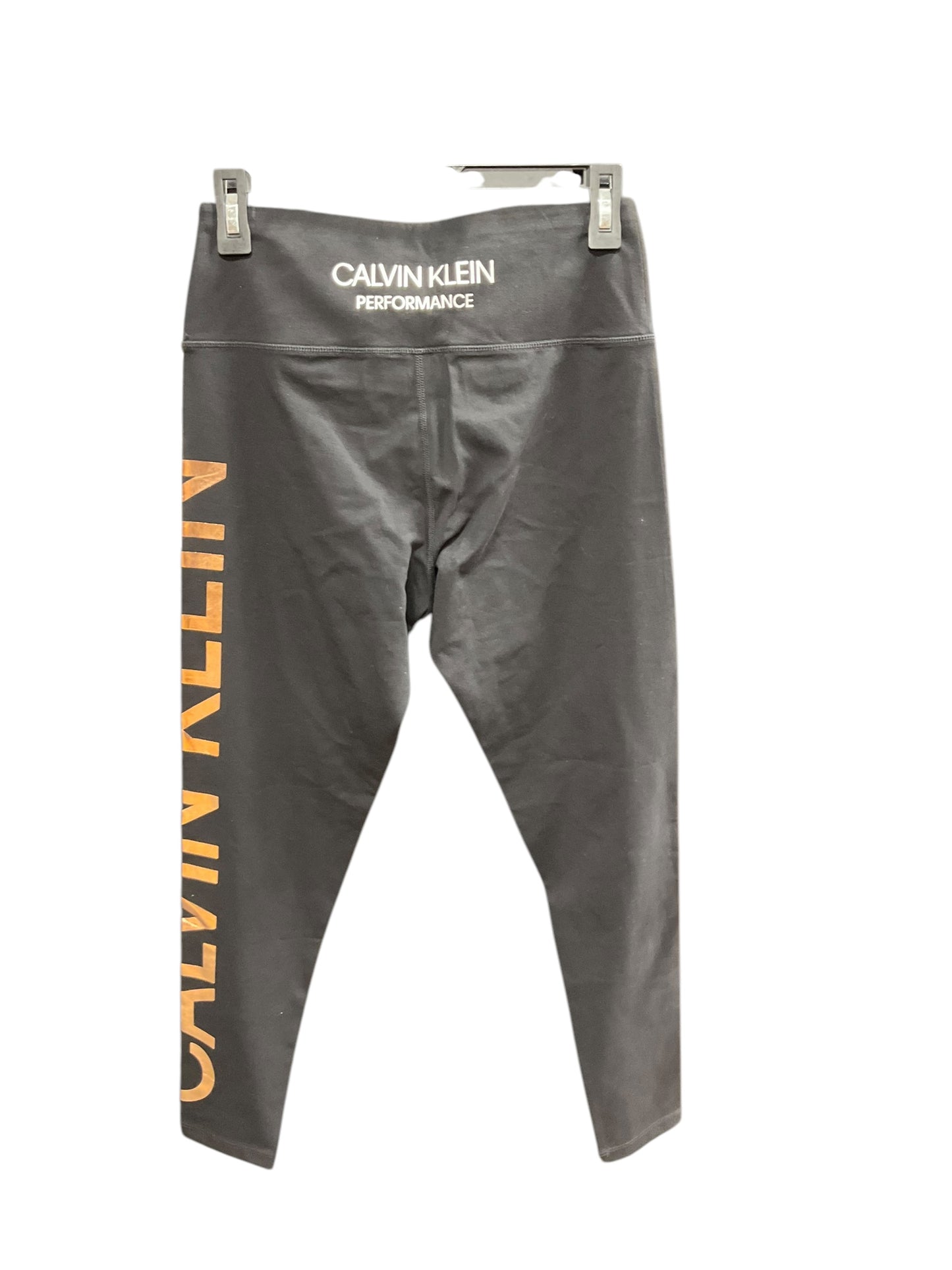 Athletic Leggings By Calvin Klein Performance In Black, Size: M