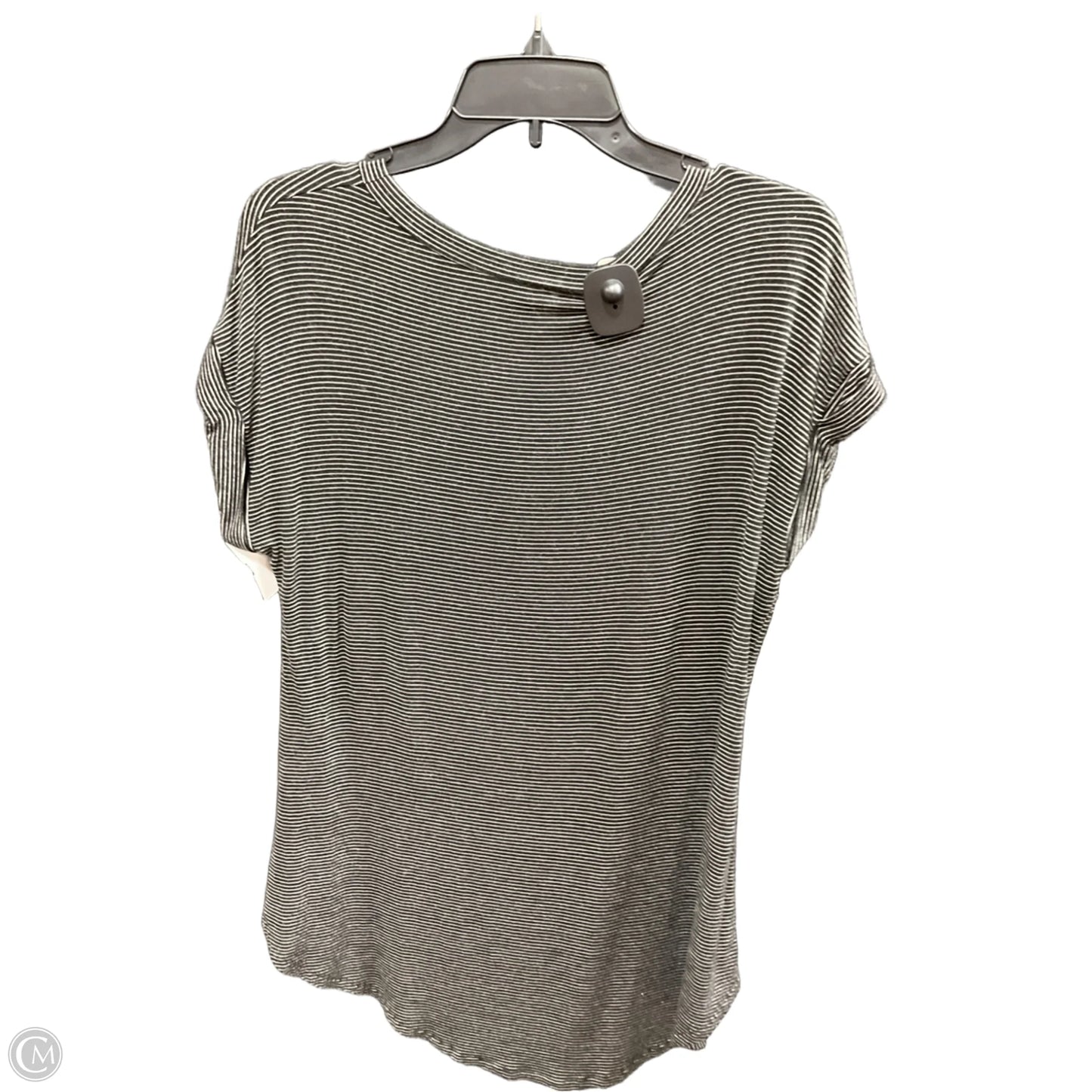 Top Short Sleeve Basic By Mts In Black & White, Size: S