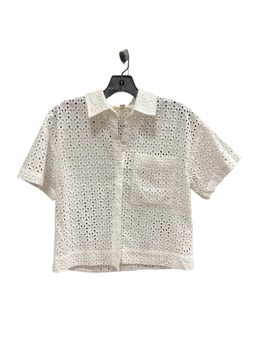 Top Short Sleeve By Marled In White, Size: S