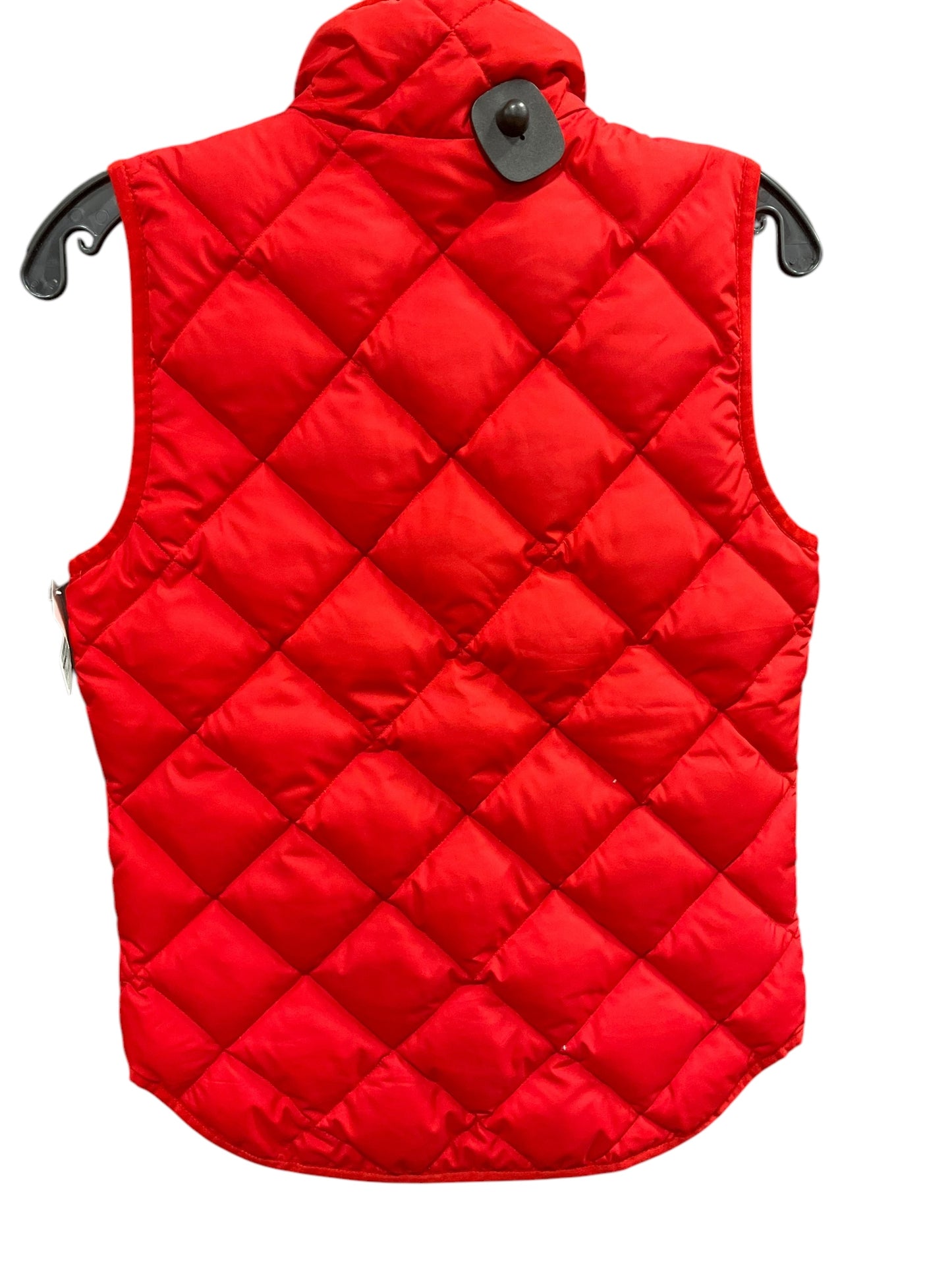 Vest Puffer & Quilted By J. Crew In Red, Size: Xxs