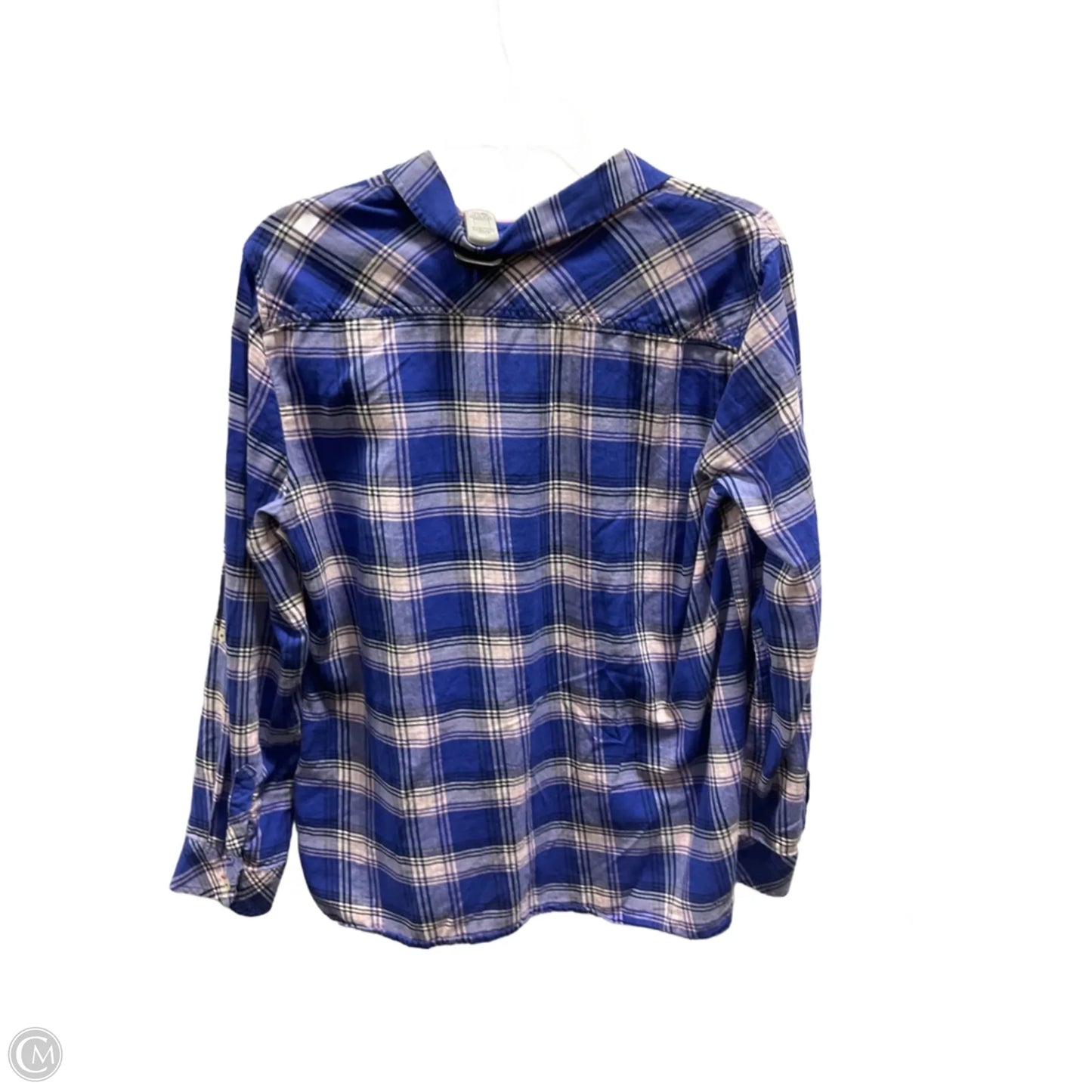 Blouse Long Sleeve By Talbots In Blue, Size: L