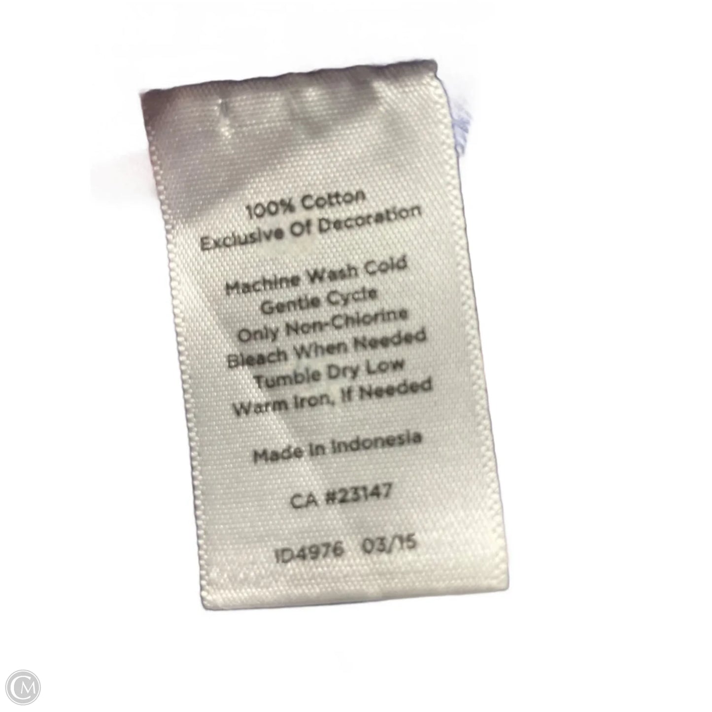 Blouse Long Sleeve By Talbots In Blue, Size: L