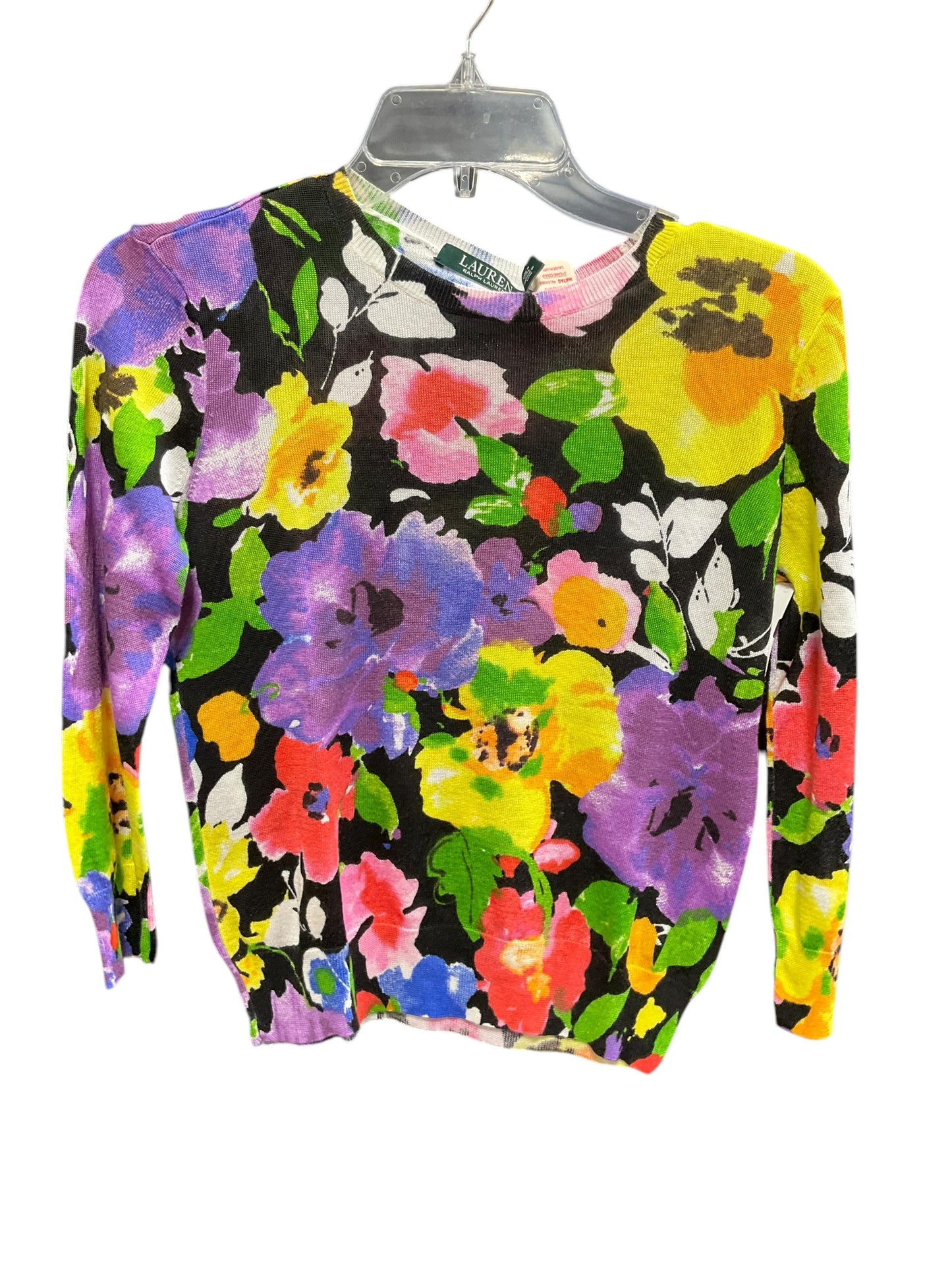 Sweater By Lauren By Ralph Lauren In Multi-colored, Size: M