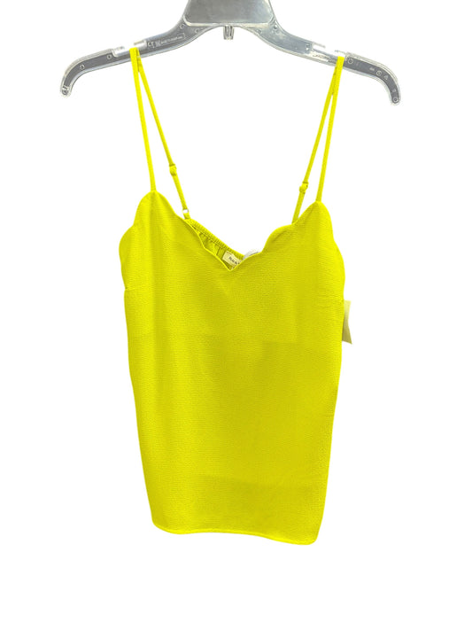 Tank Top By Monteau In Chartreuse, Size: S