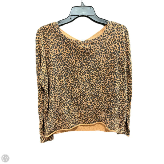 Sweater By Garnet Hill In Animal Print, Size: S
