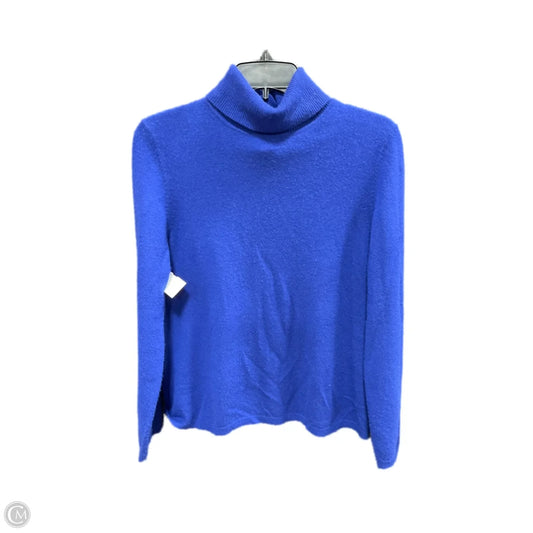 Sweater Cardigan Cashmere By Charter Club In Blue, Size: L