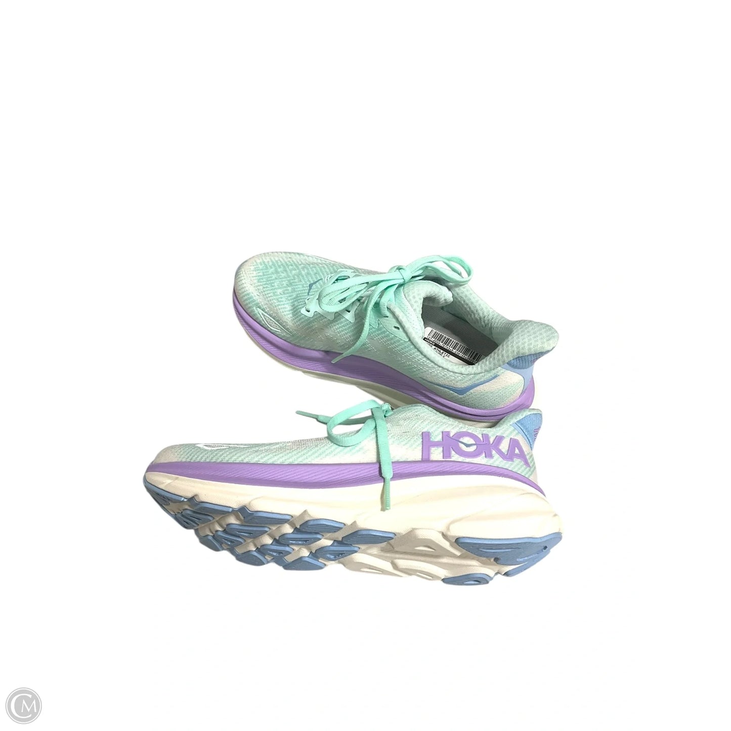 Shoes Athletic By Hoka In Green & Purple, Size: 6