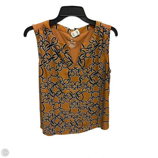 Top Sleeveless By New York And Co In Black & Brown, Size: M