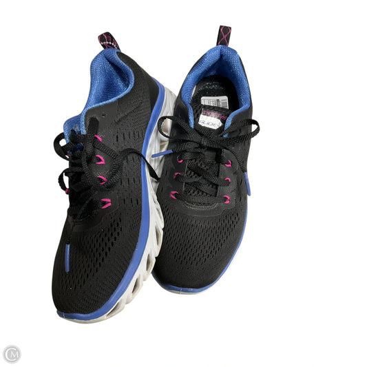 Shoes Athletic By Skechers In Black & Blue, Size: 7