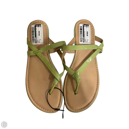 Sandals Flip Flops By Nurture In Green, Size: 8