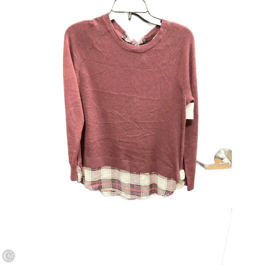 Sweater By Loft In Maroon, Size: M