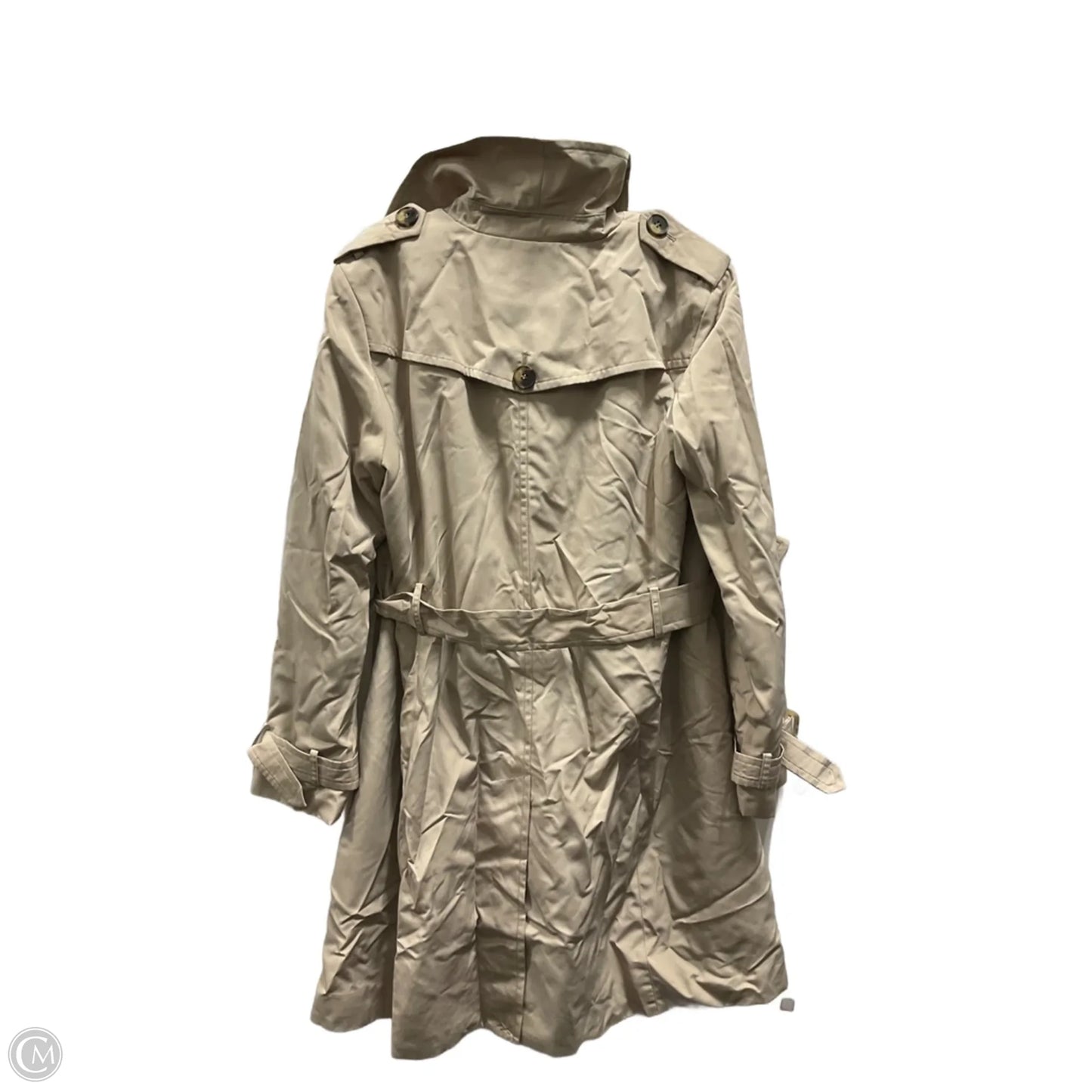 Coat Trench Coat By London Fog In Tan, Size: M
