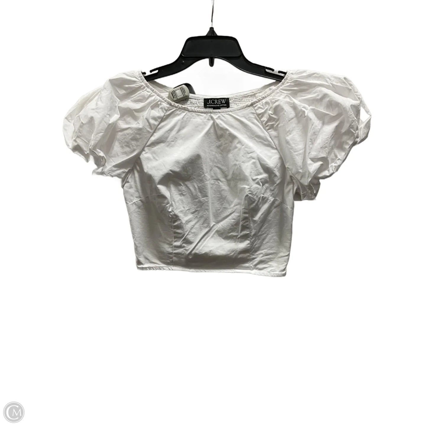 Top Short Sleeve By J. Crew In White, Size: 2