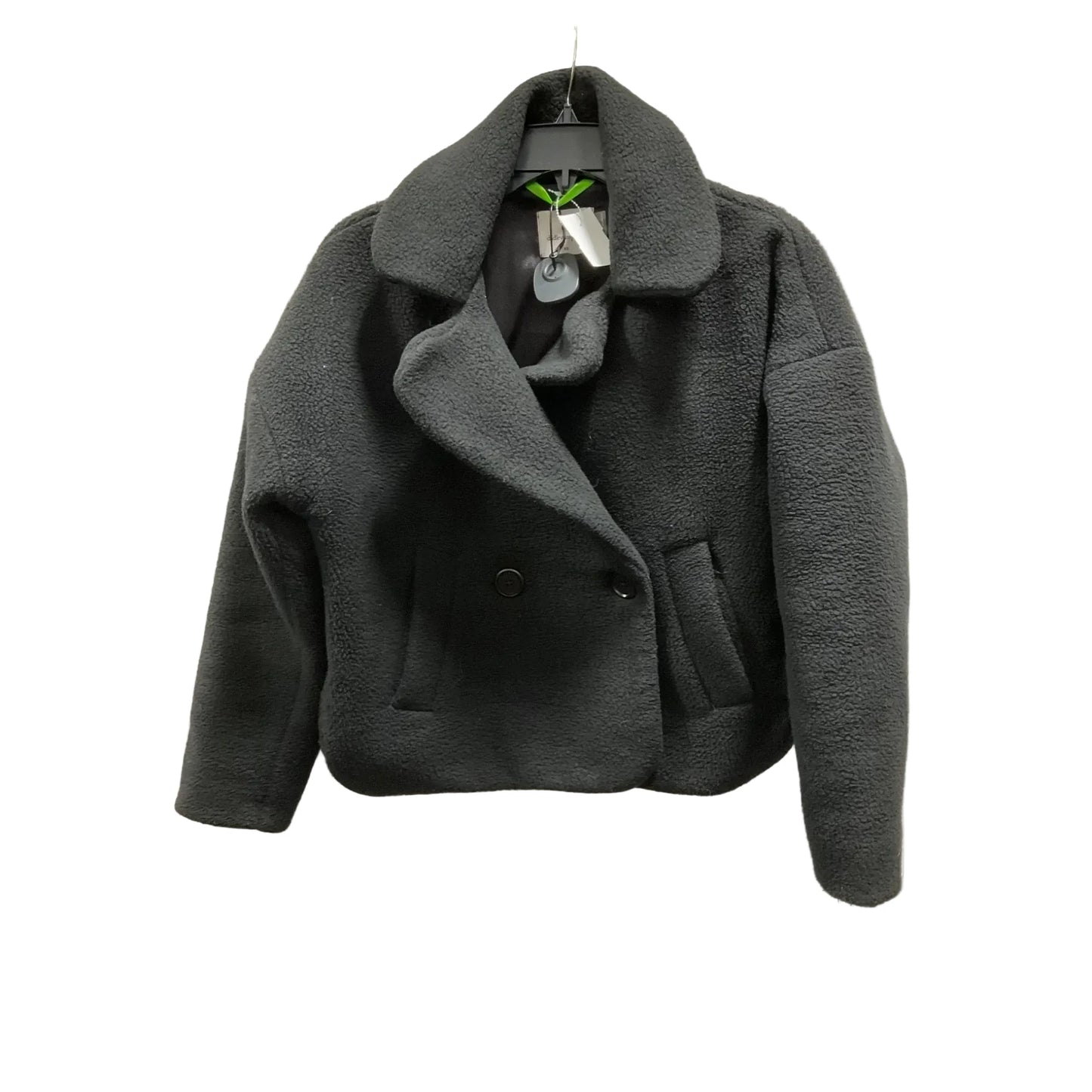 Coat Faux Fur & Sherpa By Cma In Black, Size: Xs