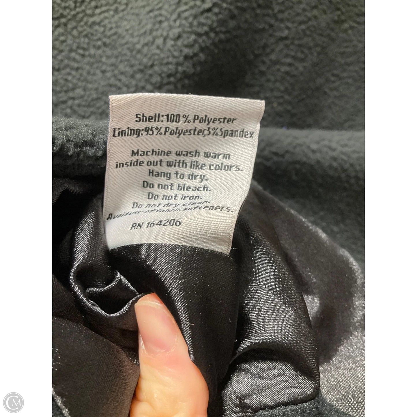 Coat Faux Fur & Sherpa By Cma In Black, Size: Xs