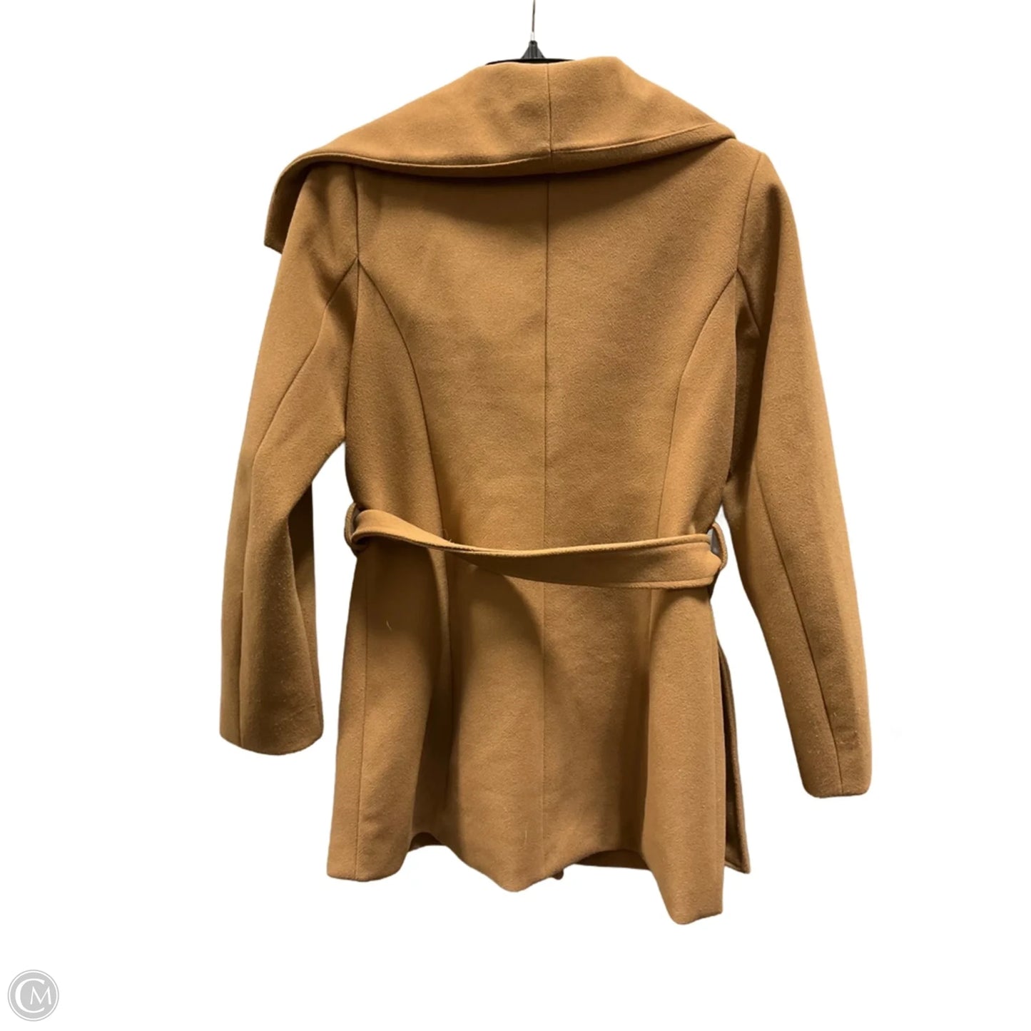 Coat Peacoat By Tahari In Tan, Size: S