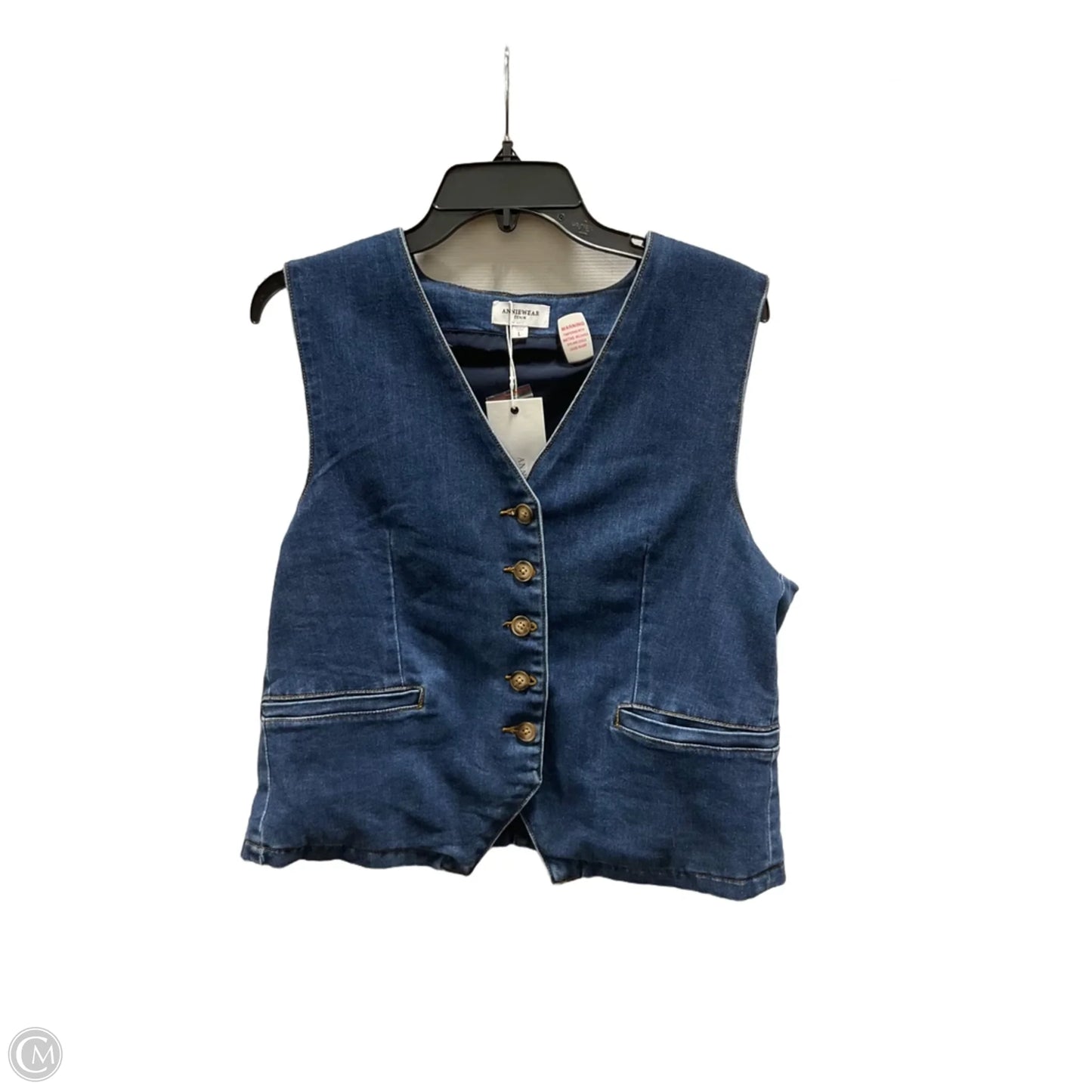 Top Sleeveless By Anniewear In Blue, Size: L