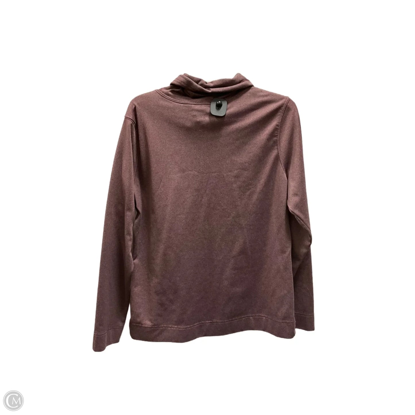 Athletic Top Long Sleeve Collar By The North Face In Maroon, Size: Xl