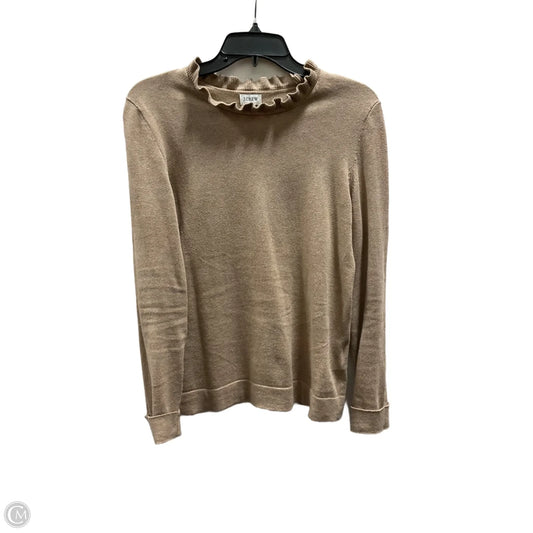 Top Long Sleeve By J. Crew In Tan, Size: S