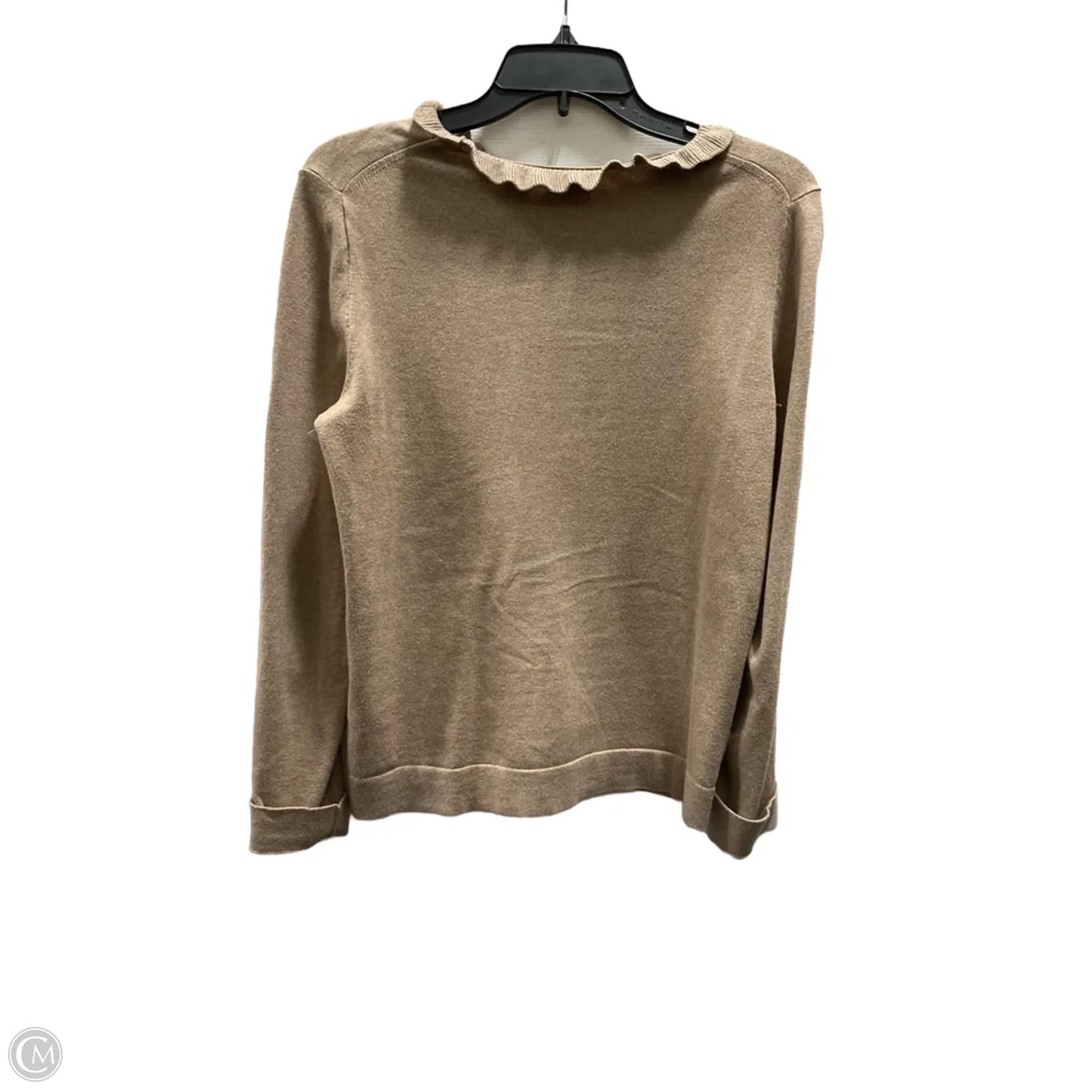 Top Long Sleeve By J. Crew In Tan, Size: S