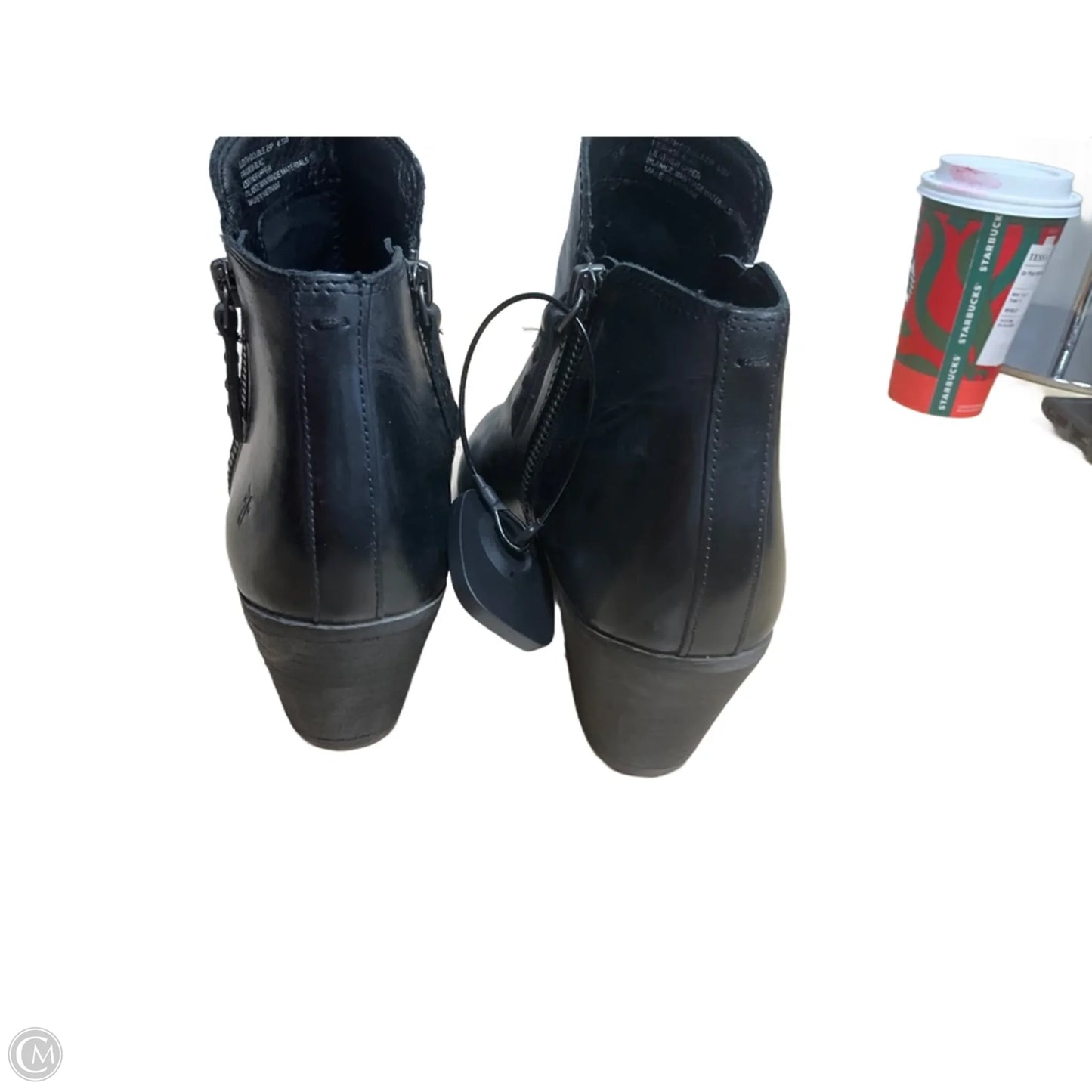 Boots Designer By Frye In Black, Size: 8.5