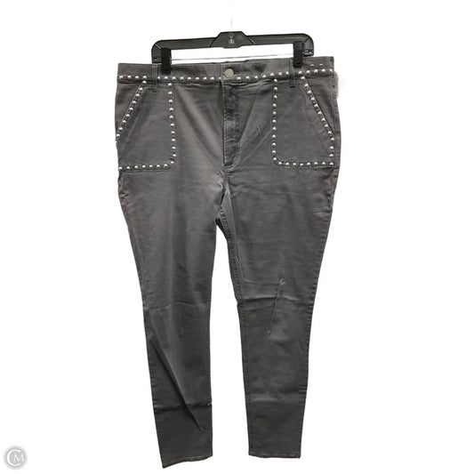 Jeans Skinny By Express In Grey, Size: 18