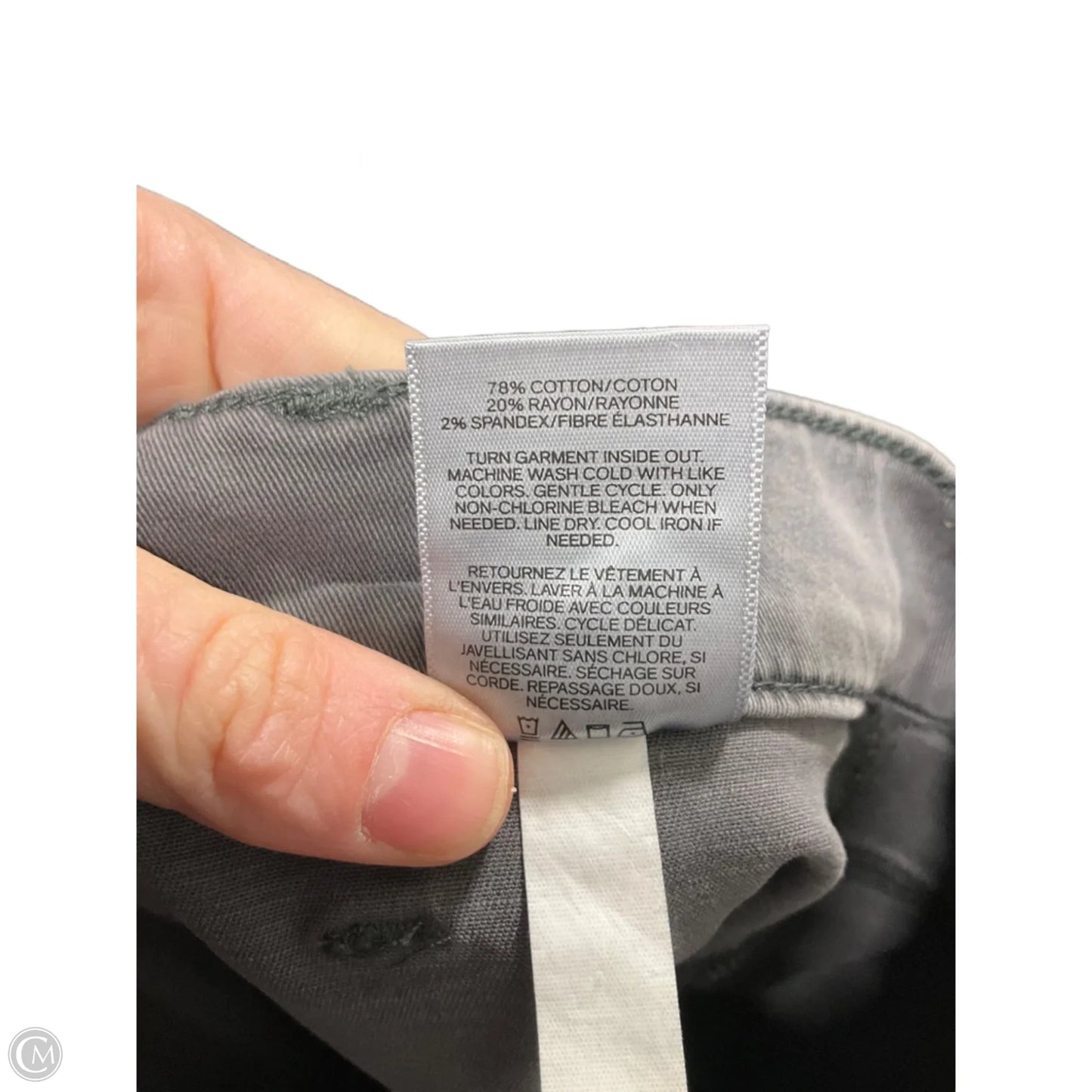 Jeans Skinny By Express In Grey, Size: 18