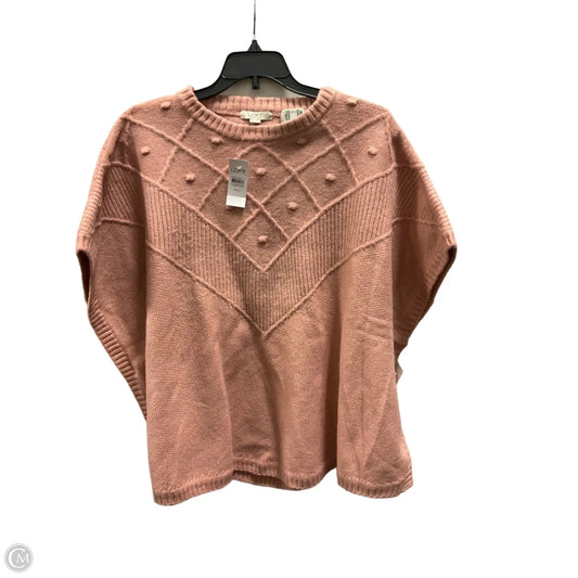 Poncho By Loft In Pink, Size: Xs