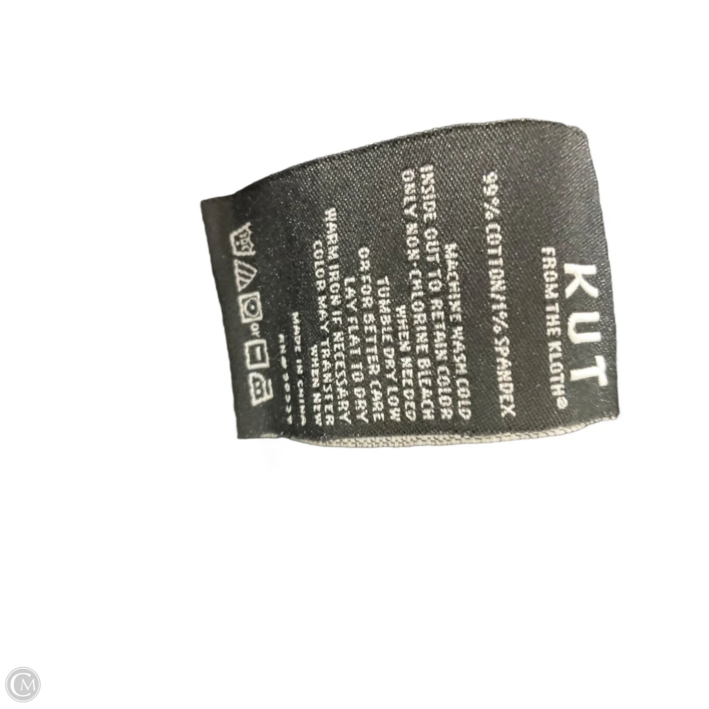 Jeans Straight By Kut In Black, Size: 8