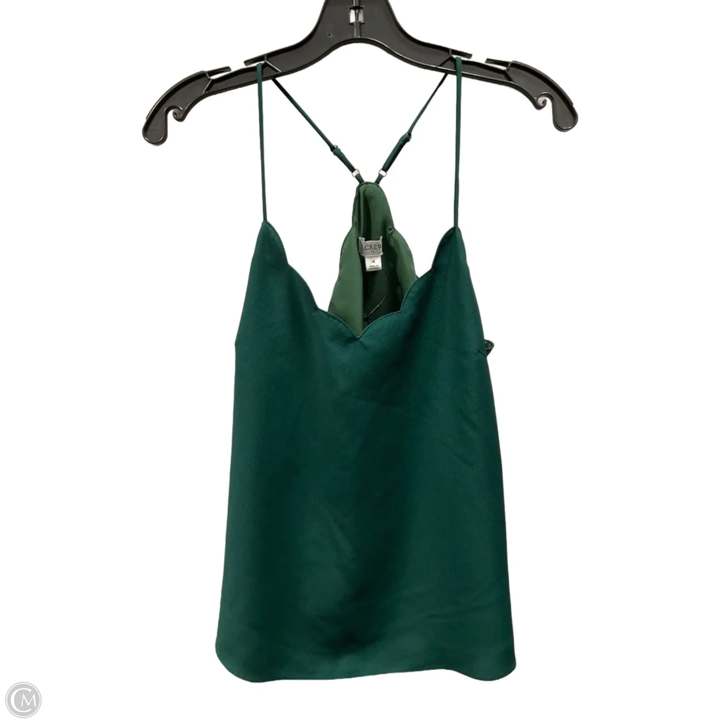 Top Sleeveless By J. Crew In Green, Size: 4