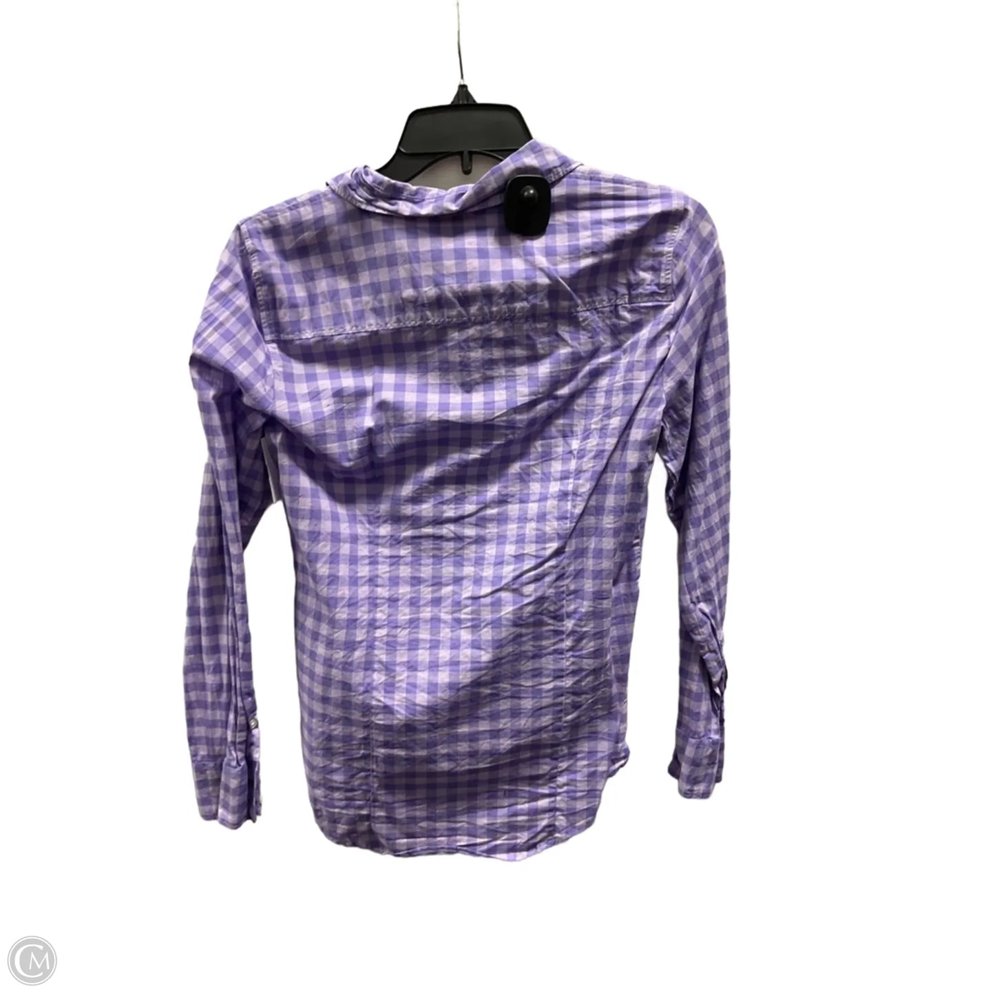 Blouse Long Sleeve By J. Crew In Purple, Size: S
