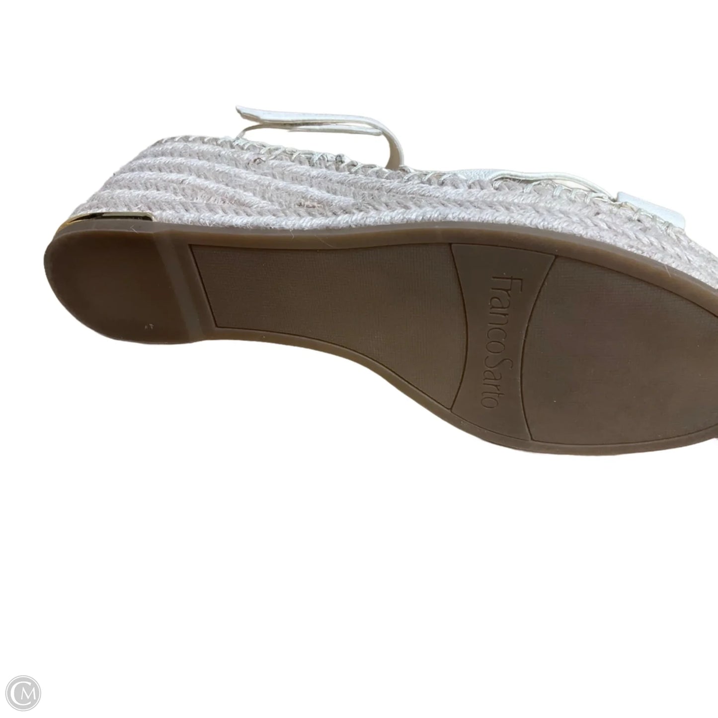Sandals Heels Wedge By Franco Sarto In White, Size: 9.5