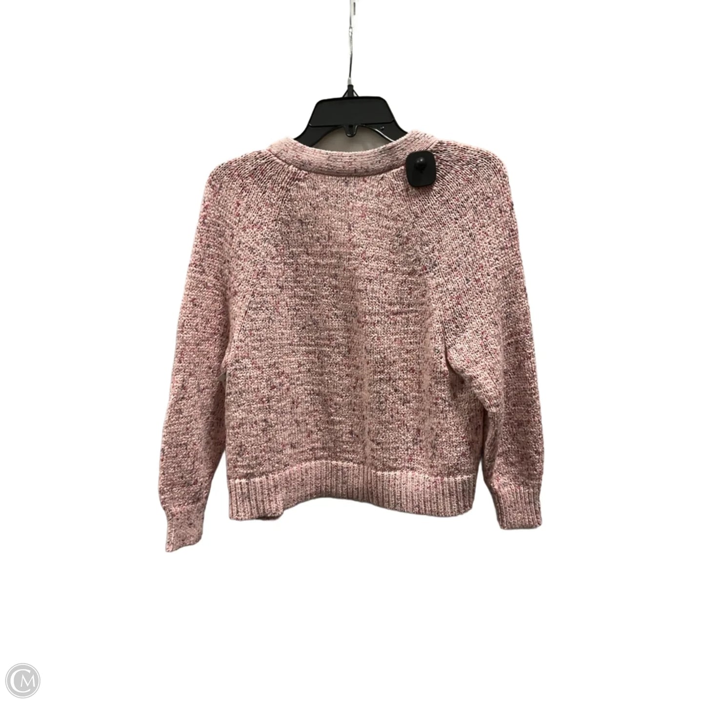 Sweater Cardigan By Loft In Pink, Size: M
