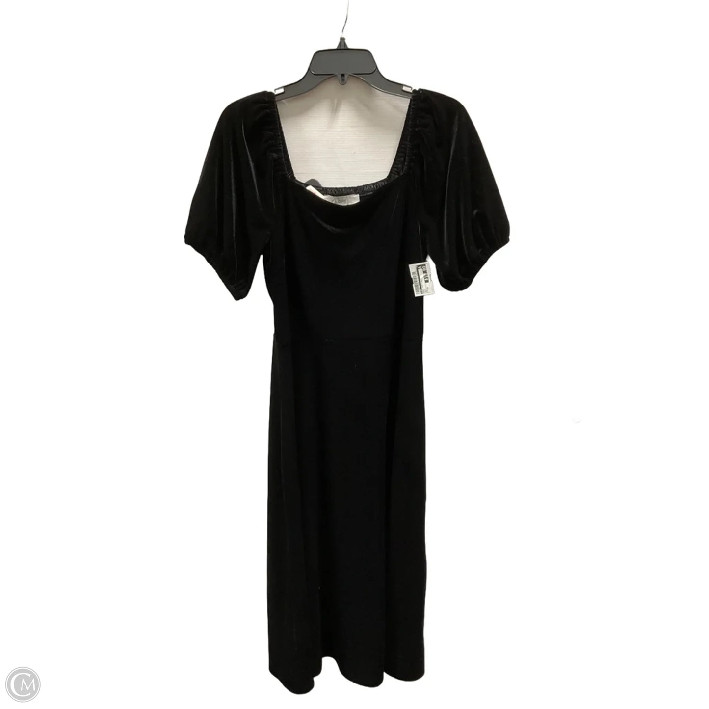 Dress Party Midi By Loft In Black, Size: 10