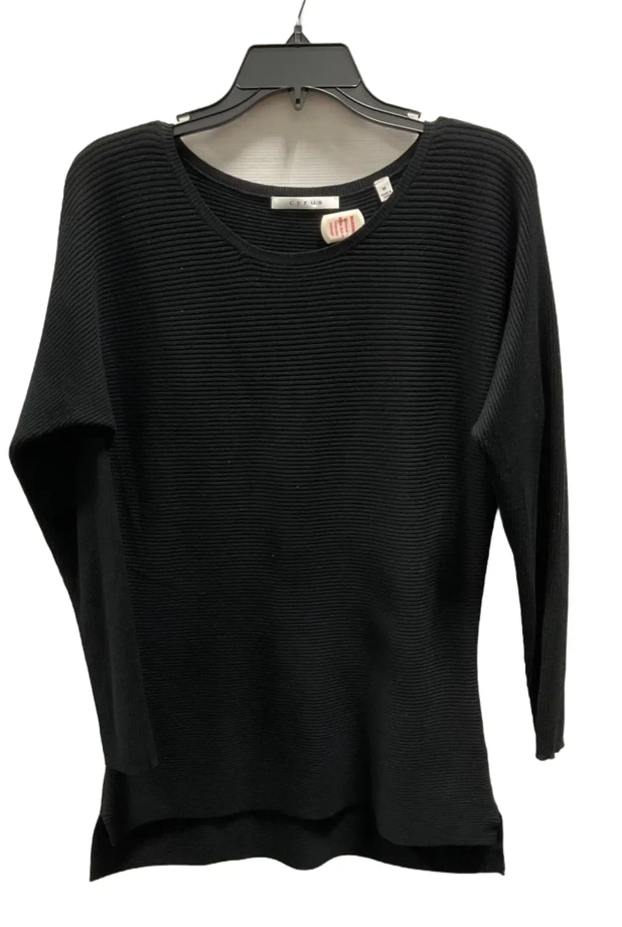 Top Long Sleeve By Cyrus In Black, Size: M