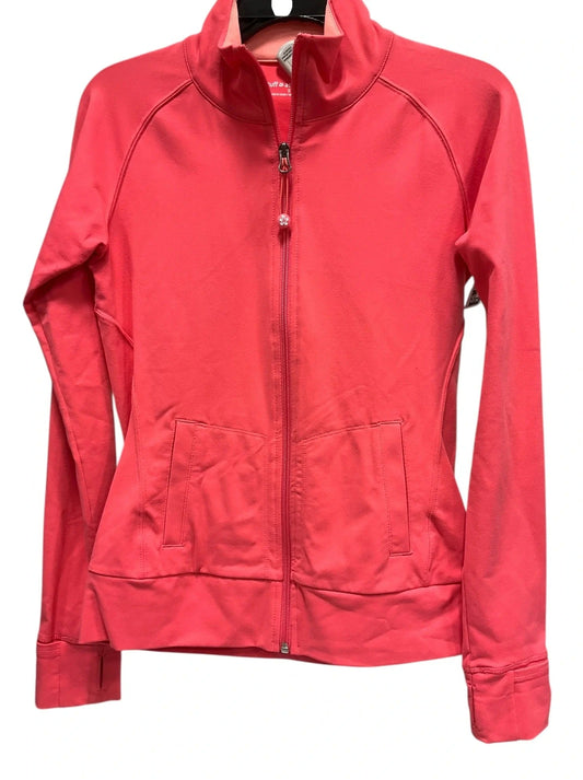 Athletic Jacket By Tuff Athletics In Coral, Size: S