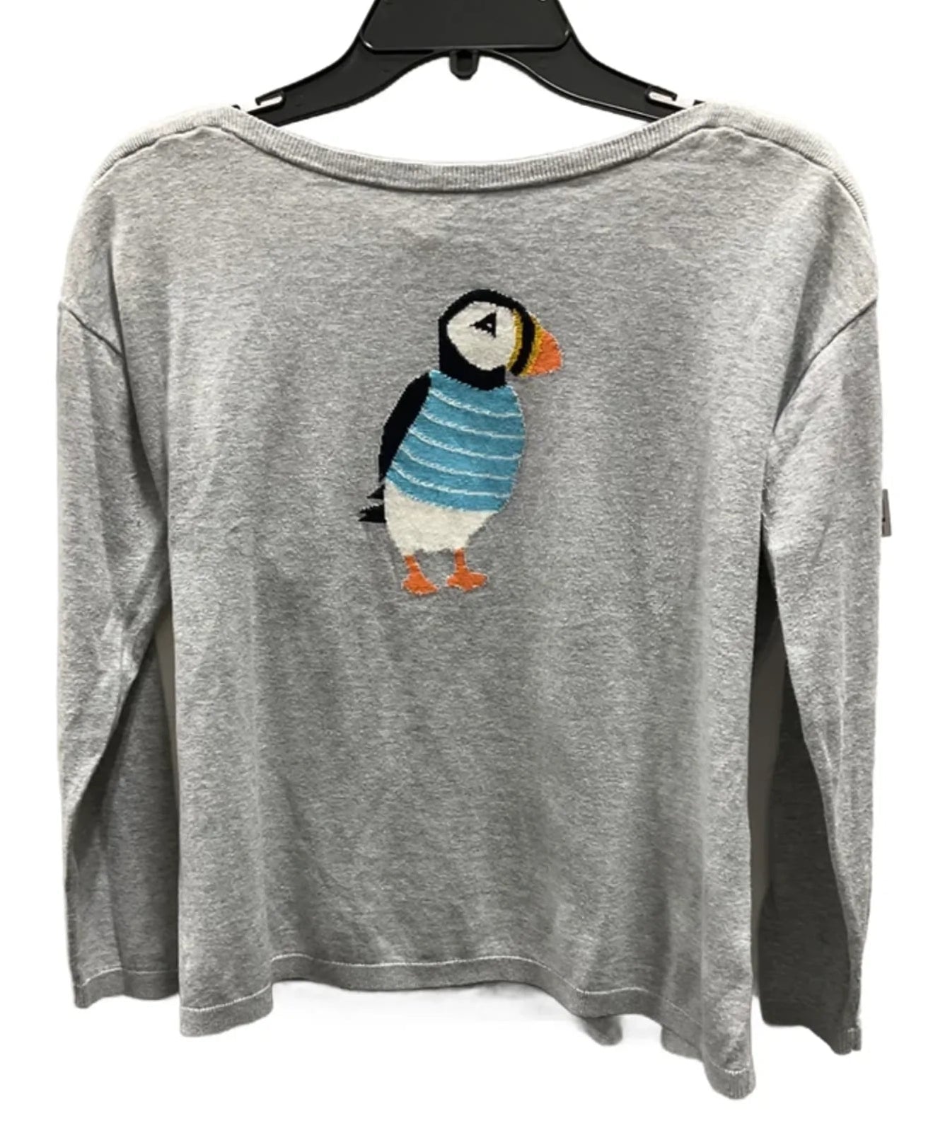 Top Long Sleeve By Talbots In Grey, Size: Mp