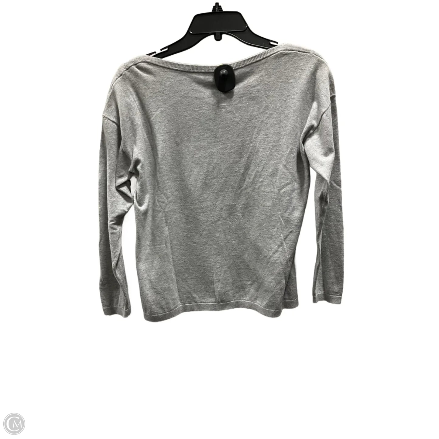 Top Long Sleeve By Talbots In Grey, Size: Mp